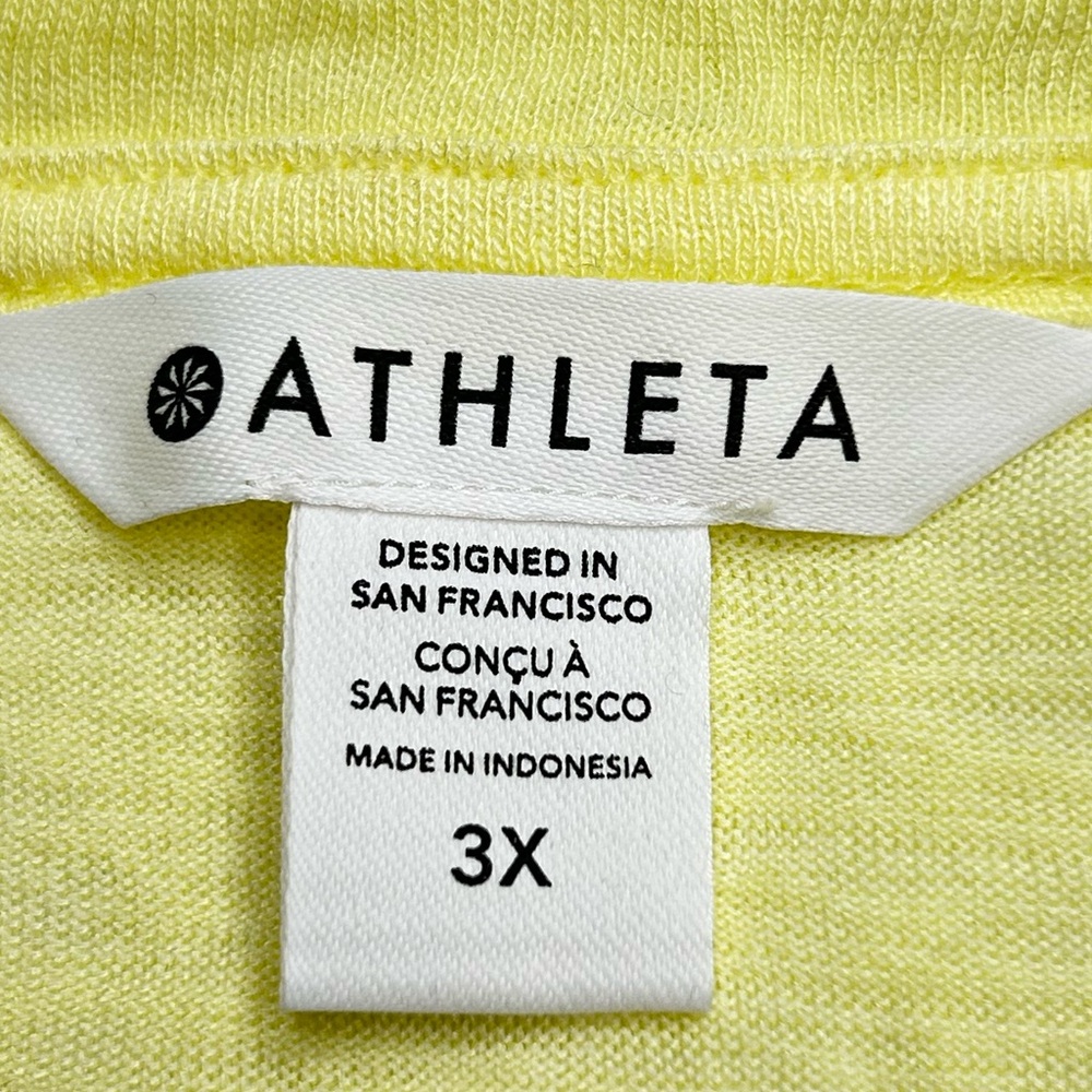Athleta NWT Breezy Twist‎ Tank Top Size 3X Yellow Lightweight NEW Athleisure - Picture 13 of 14
